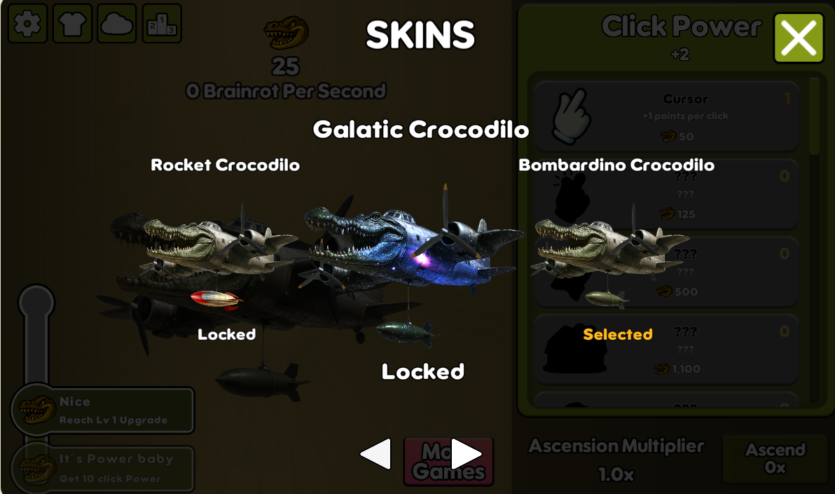 How to play Bombardino Crocodilo Clicker